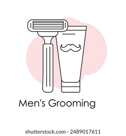 Men's Grooming Icon: Shaving, Beard Care, Skincare for Men, Men's Haircare, Grooming Routine, Men's Beauty, Male Grooming, Beard Oil, Shaving Cream.