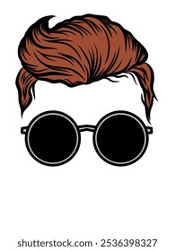 men's haircut vectors, vectors for stickers, t-shirt screen printing, logos and others