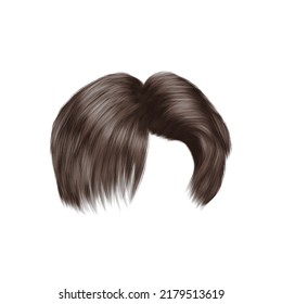 Men's hairstyle beauty concept. Vector illustration.