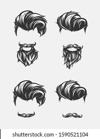 mens hairstyles and haircut with beard