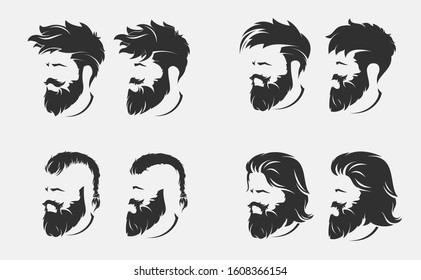 mens hairstyles and haircut with beard