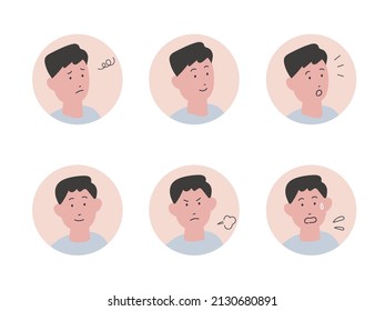 Men's hand painted icon set