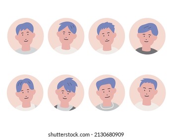 Men's hand painted icon set