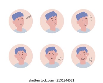 Men's hand painted icon set
