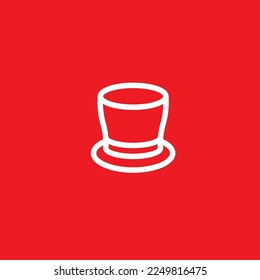 Men's hat icon. Graphic resource template, vector illustration.