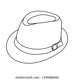 men's hat sketch, lines