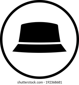 Men's hat vector icon