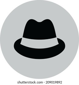 Men's hat vector icon