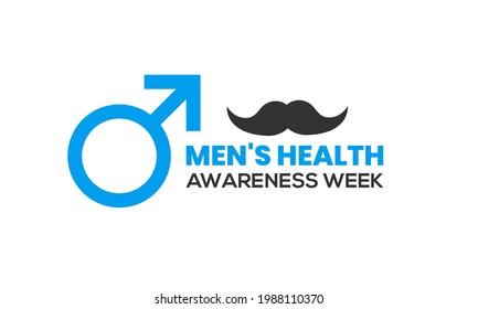 Men's Health Awareness Month in June. Banner, Greeting card, Background Template In Medical Health Awareness Campaign.