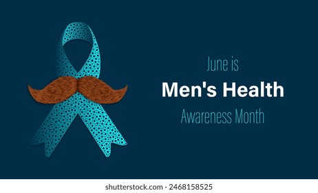 Men's Health Awareness Month, vector illustration