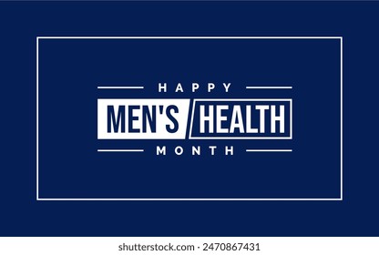 Men's Health Month Holiday Concept Vector