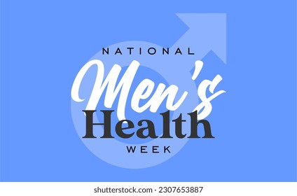 Men's Health Week, background template