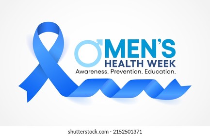 Men's health Week is observed every year in June, used to raise awareness about health care for men and focus on encouraging boys to practice and implement healthy living decisions. Vector art.