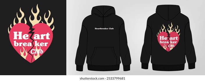 Men's hoddie mockup with print