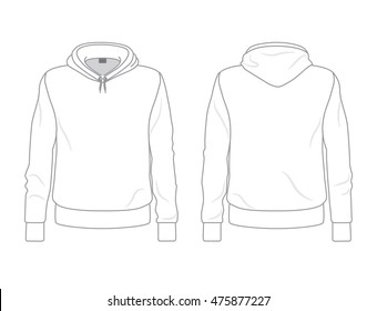 Hoodie Template - Contents 12 cartoon style hoodie template 13 black ...