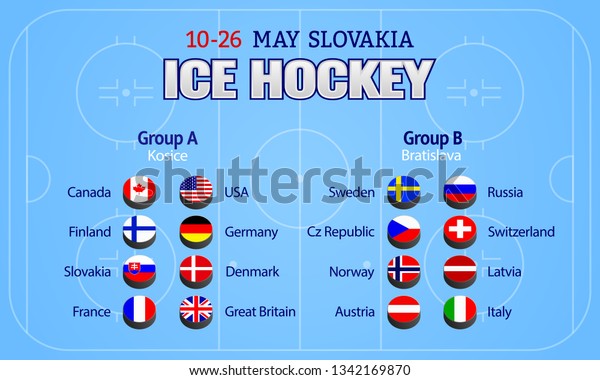 Mens Ice Hockey Table Vector Illustration Stock Image Download Now