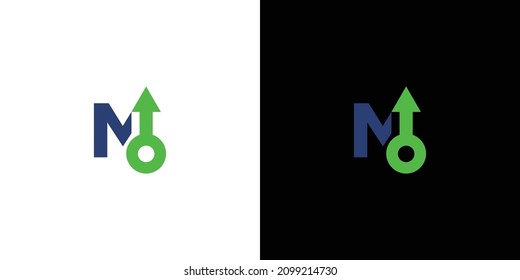 Las iniciales de los hombres El diseño del logo de M manly es moderno y sofisticado