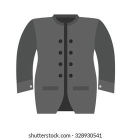 Mens, jacket, coat icon vector image. Can also be used for clothes and fashion. Suitable for web apps, mobile apps and print media.