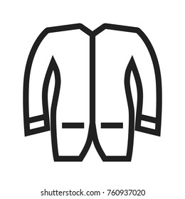 Mens, jacket, coat icon vector image. Can also be used for clothes and fashion. Suitable for web apps, mobile apps and print media.