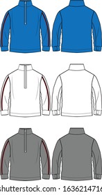 Mens Jacket Fashion Flat Templates