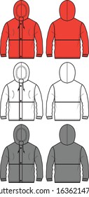 Mens Jacket Fashion Flat Templates