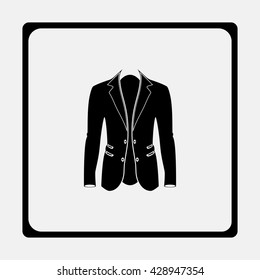 Men's jacket icon.