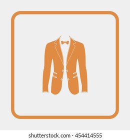 Men's jacket icon.
