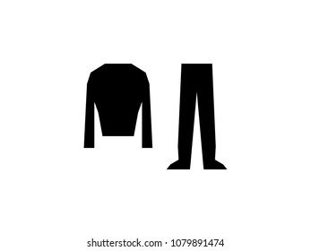 men's jacket and pants vector illustration