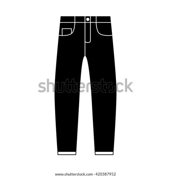 jeans with white line