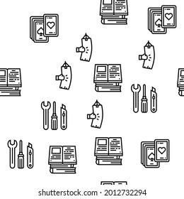 Mens Leisure Time Collection Icons Set Vector. Video Games Phone App And Watch Movie, Smoke Hookah And Pipe, Drink Beer And Play Cards Mens Leisure Black Contour Illustrations
