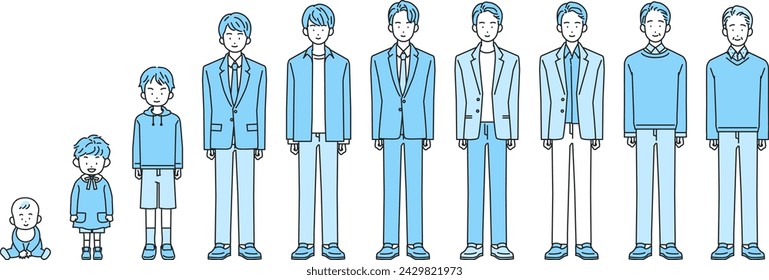 Men's Life Stages Life (full body)