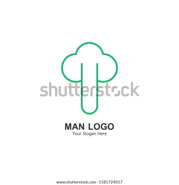 Mens Logo Logo With Male Sex Illustration Design With Simple Green 0679