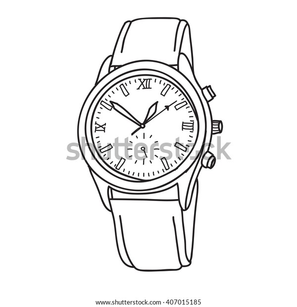 3,308 Wrist Watch Drawing Images, Stock Photos & Vectors | Shutterstock