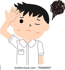 Men's Naughty student Japanese troubled.eps
This is a vector illustration.
