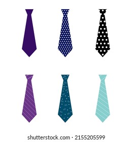 Men's Neck Tie Set Illustration