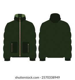 Men's Padding winter jacket with zipper