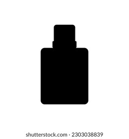 Men's perfume glass bottle silhouette vector illustration. Popular perfume spray for men in the world. Top choice of editable graphic resources for many purpose