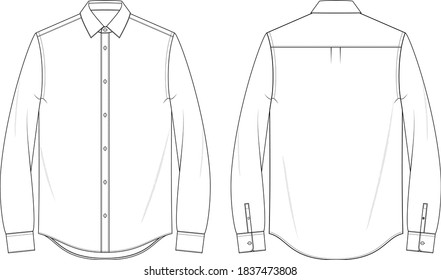 Herrenspitz-Collar-Button-Up-Shirt