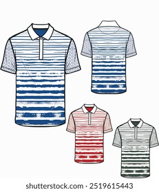 men's polo collar tshirt design. fashion pattern design and more