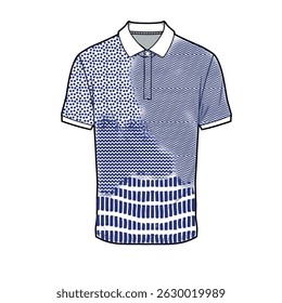 men's polo collar tshirt design. pattern design. fashion and more