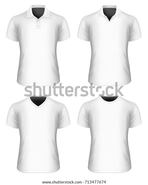 Mens Polo Shirt Tshirt Vector Illustration Stock Vector (Royalty Free