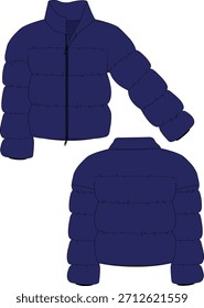 CHAQUETA DE HOMBRE PUFFER FLAT SKETCH 