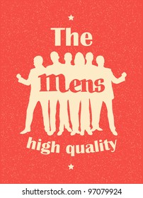 Mens. Retro poster