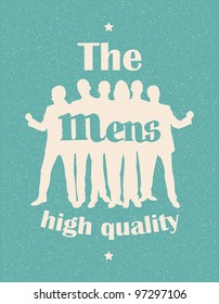 Mens. Retro poster
