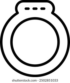 Diseño de icono de anillo para hombre para uso personal y comercial