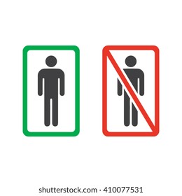Mens Room or No Man Allowed Signs
