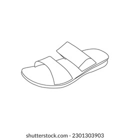 men's sandals icon vector illustration symbol design