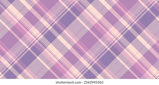 Mens shirt check fabric background, pastel texture vector plaid. Costume seamless pattern tartan textile in light and pastel colors palette.