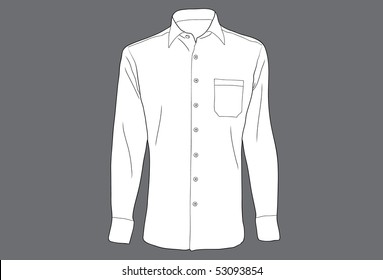 men's shirt template
