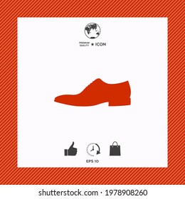 Men's shoe icon, elements for your design
